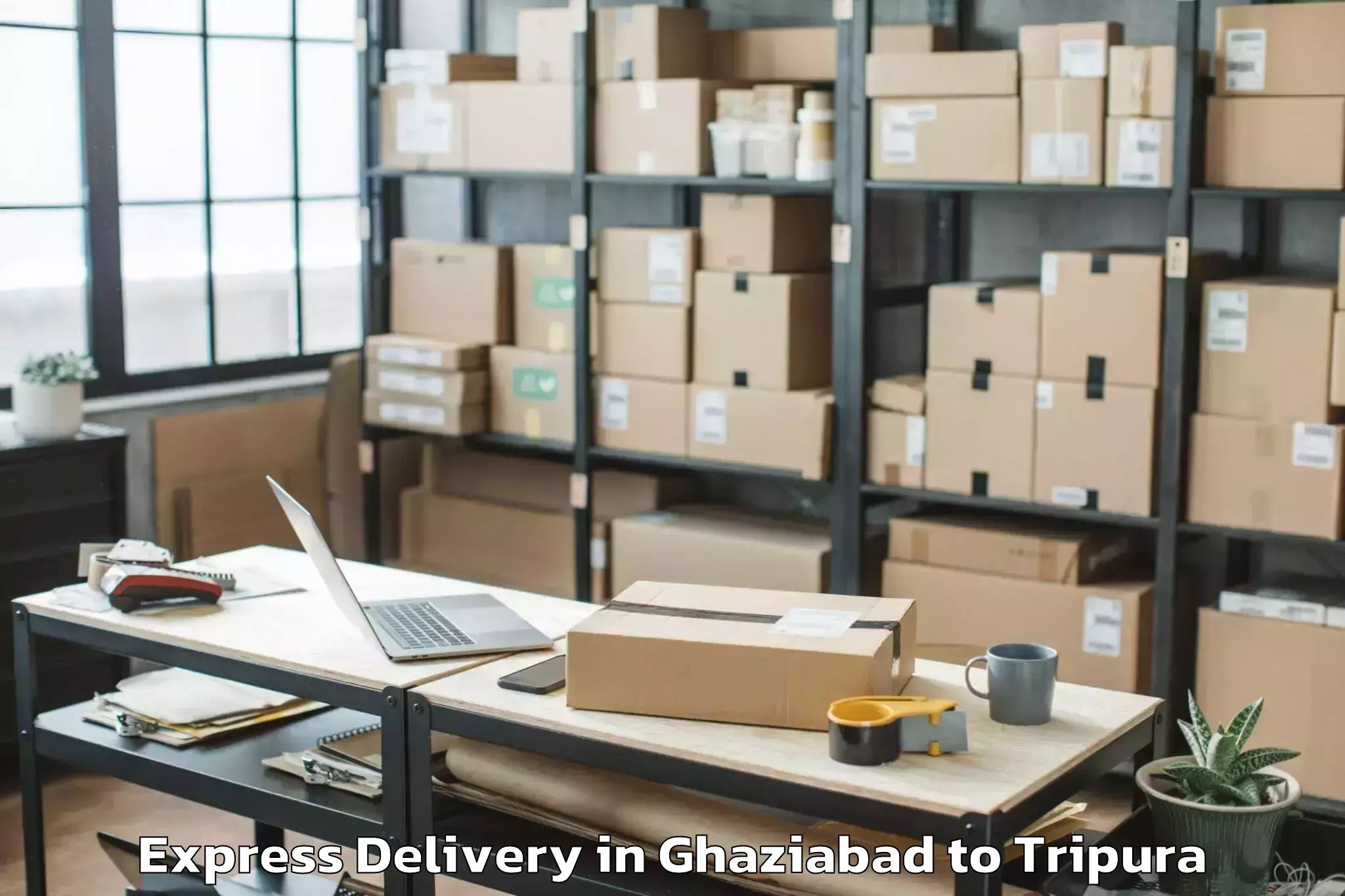 Professional Ghaziabad to Maharaja Bir Bikram University Express Delivery